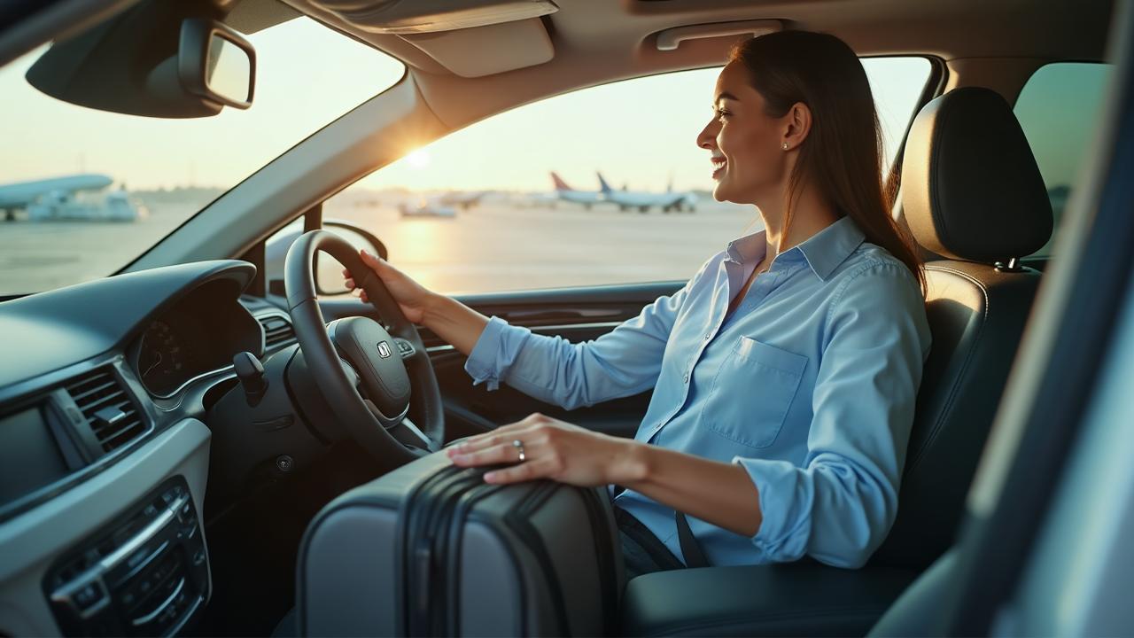 Rideshare driver helping passenger with luggage - transportation tipping guide